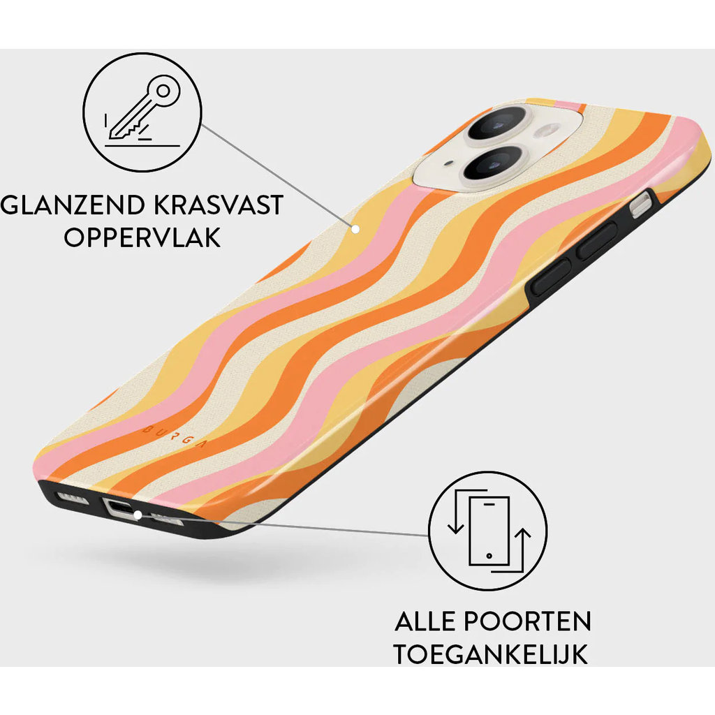 Burga Tough Case Apple iPhone 14 - Flower Power - Afbeelding 7