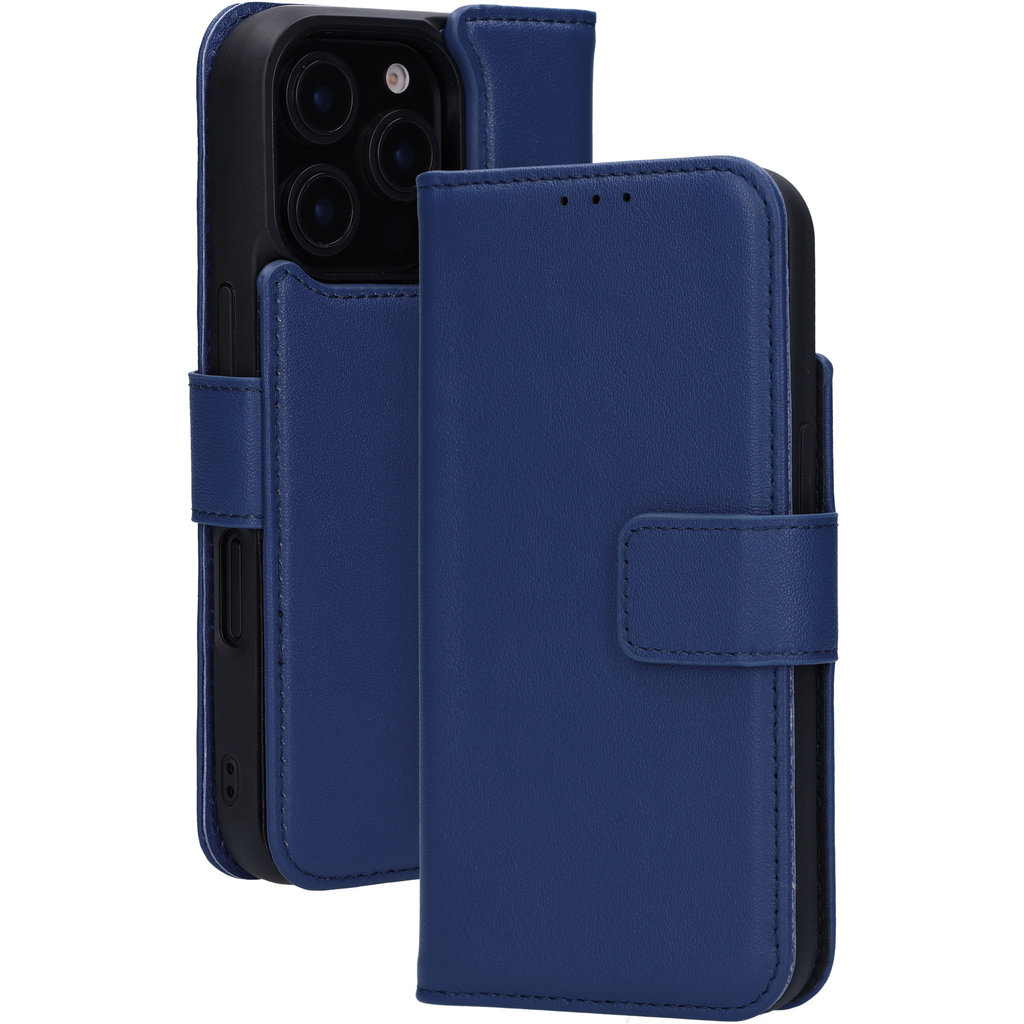 Mobiparts Leather 2 in 1 Wallet Case Apple iPhone 16 Pro Blue - Afbeelding 2