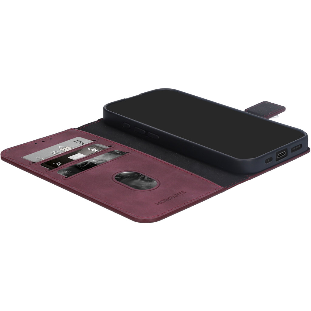 Mobiparts Classic Wallet Case Apple iPhone 16e Velvet Red (MagSafe Compatible) - Afbeelding 4