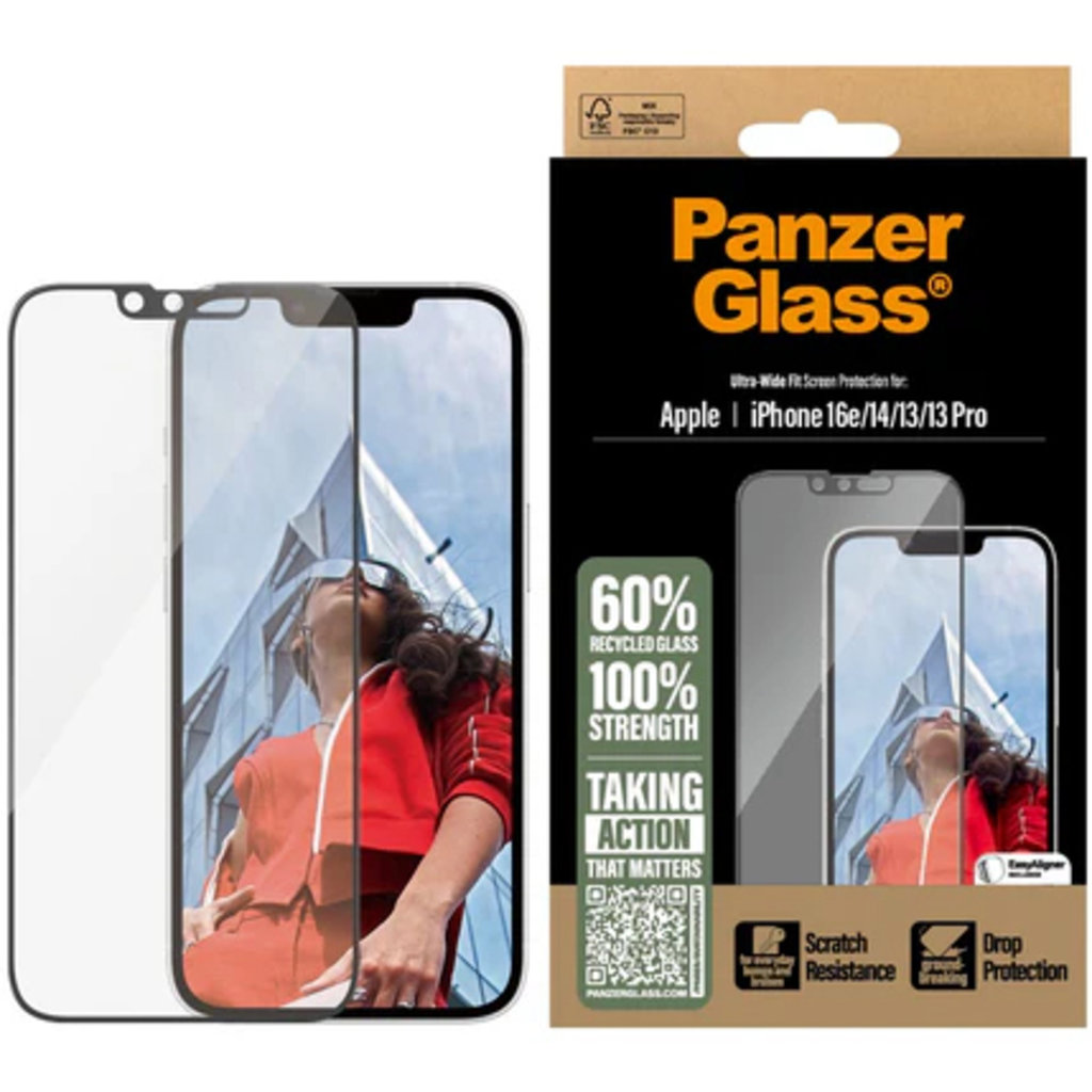 Panzerglass Apple iPhone 16e/14/13/13 Pro - Ultra-Wide Fit - Afbeelding 3