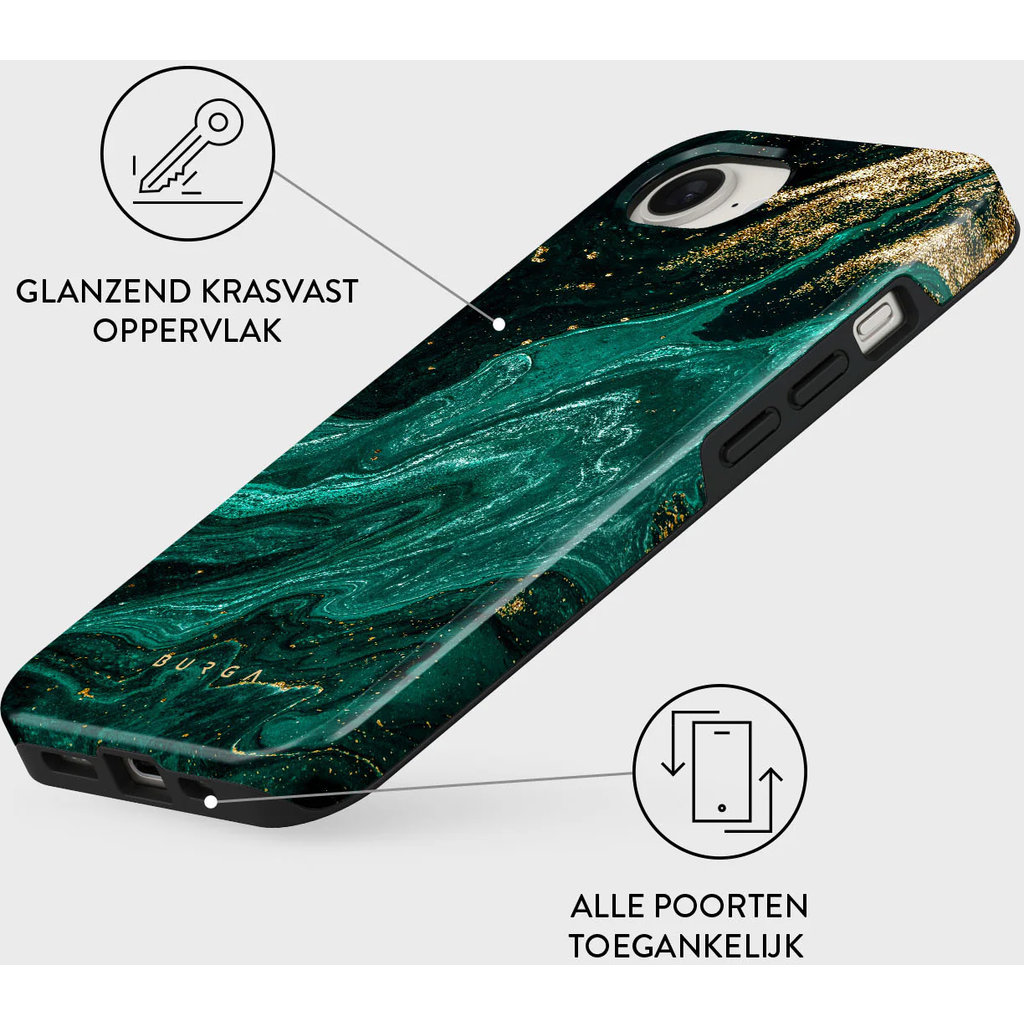 Burga Tough Case Apple iPhone SE4 - Emerald Pool - Afbeelding 3