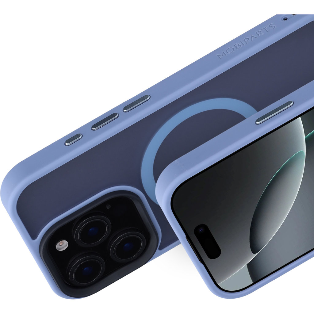 Mobiparts Hardcover Apple iPhone 16 Pro Satin Light Blue(Magsafe Compatible) - Afbeelding 3