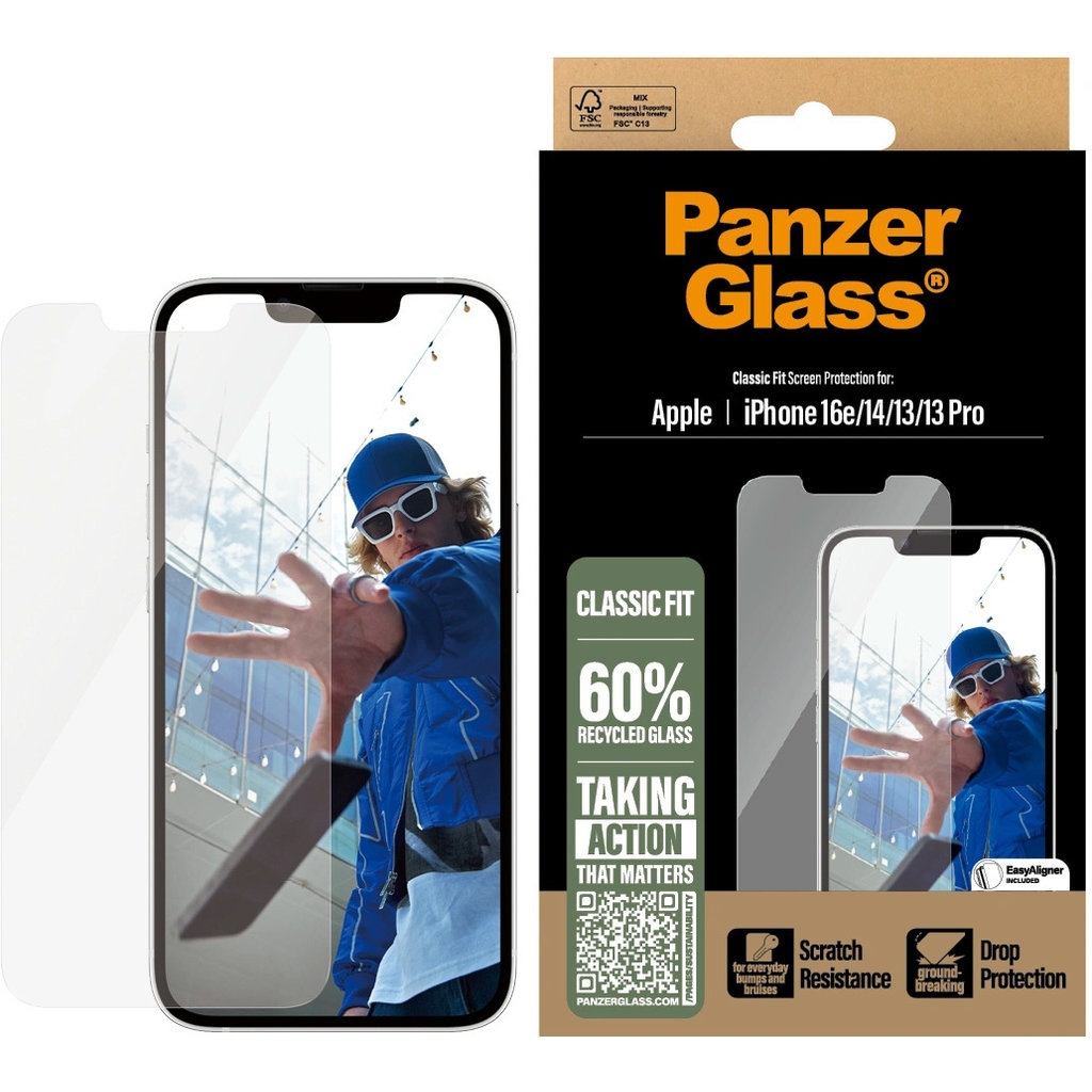 Panzerglass Apple iPhone 16e/14/13/13 Pro - Classic Fit - Afbeelding 2