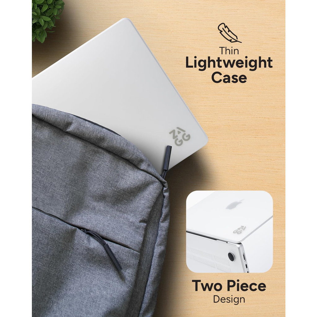 ZAGG Hard Case Apple Macbook Pro 14 M3/M2/M1 Frosted Clear - Afbeelding 2