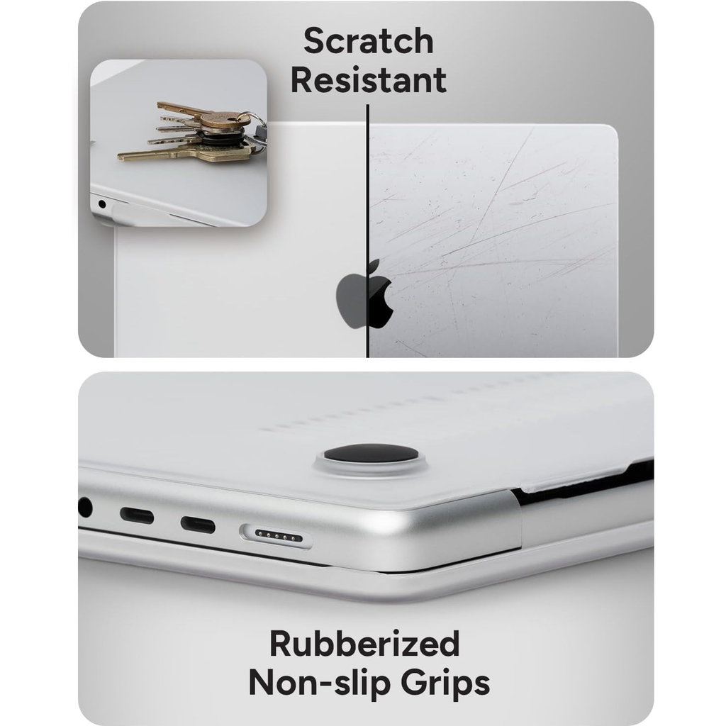 ZAGG Hard Case Apple Macbook Pro 14 M3/M2/M1 Frosted Clear - Afbeelding 4