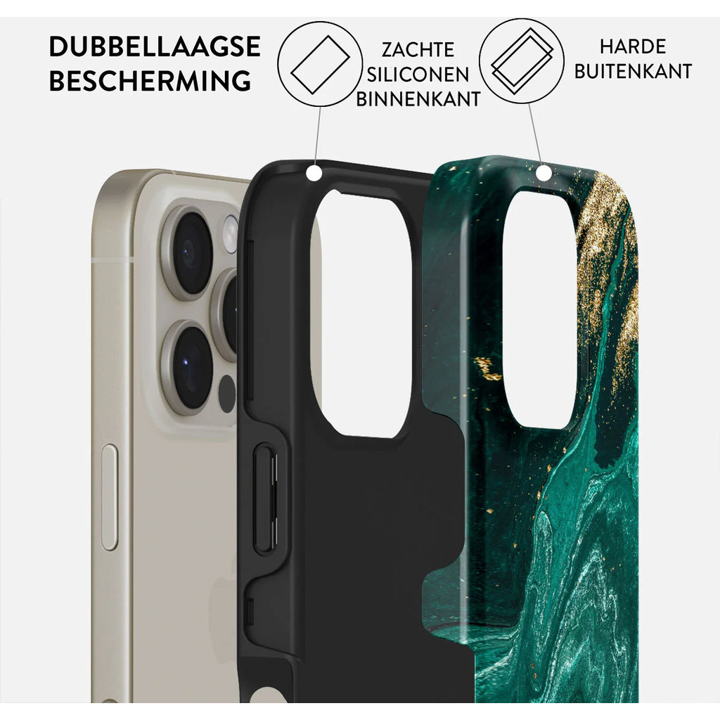 Burga Tough MagSafe Case Apple iPhone 16 Pro - Emerald Pool - Afbeelding 2