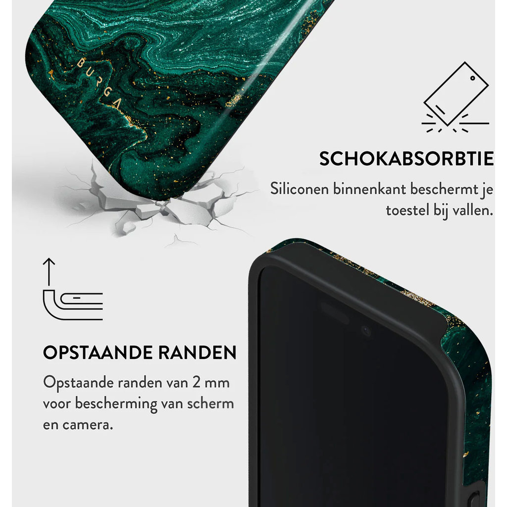 Burga Tough MagSafe Case Apple iPhone 16 Pro - Emerald Pool - Afbeelding 4