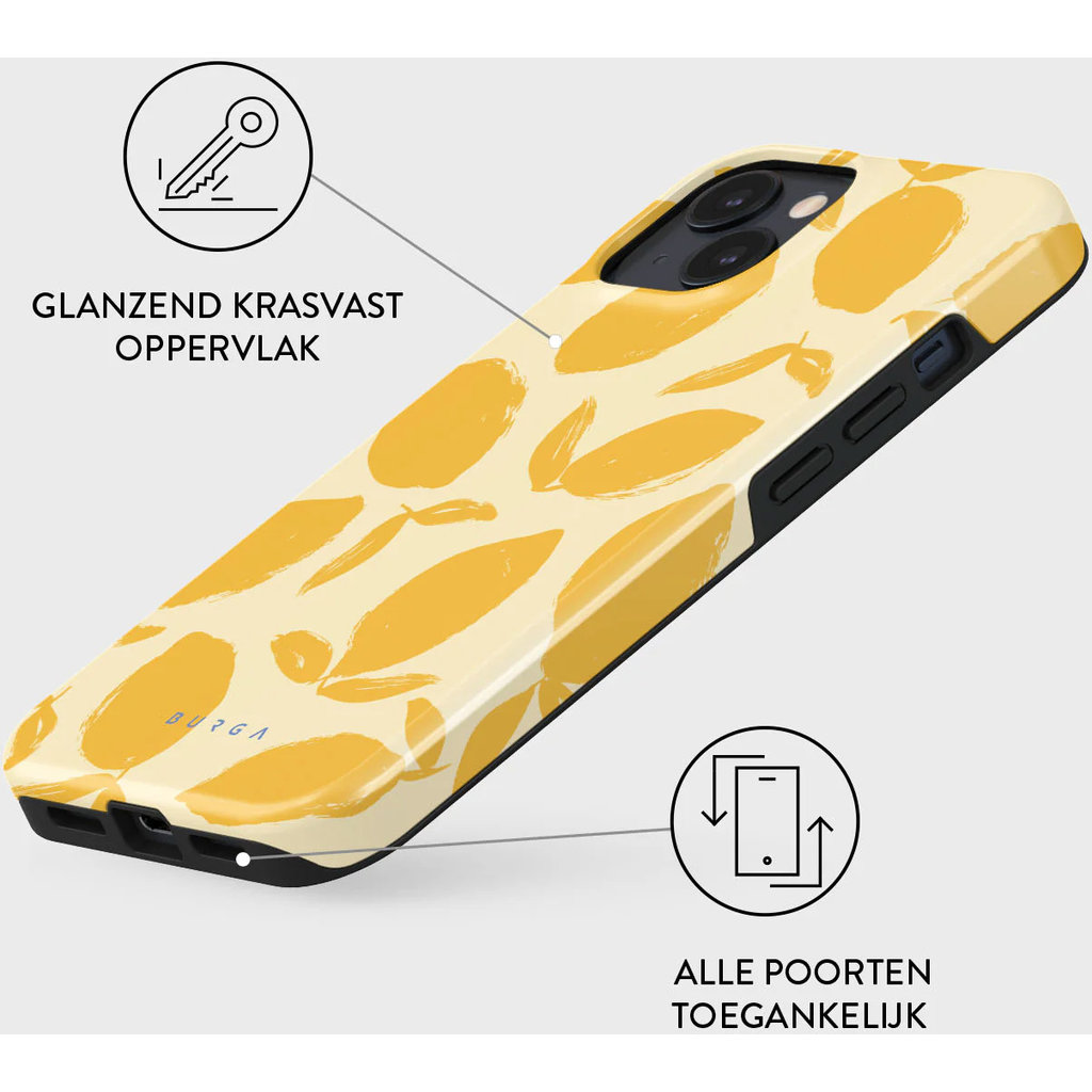 Burga Tough MagSafe Case Apple iPhone 15 - Lemon Tart - Afbeelding 3