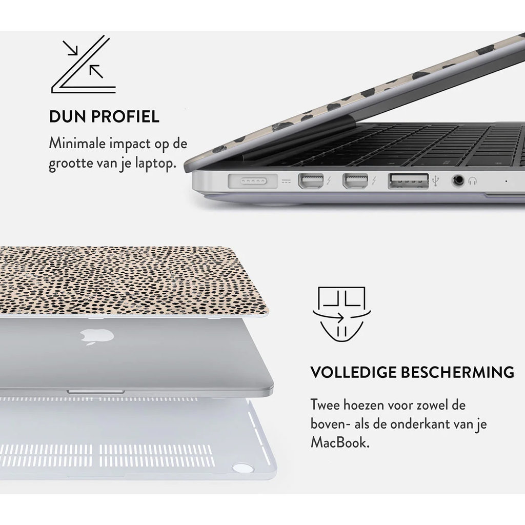 Burga Hard Case Apple MacBook Air 13 (2022) M2 A2681 - Almond Latte - Afbeelding 3