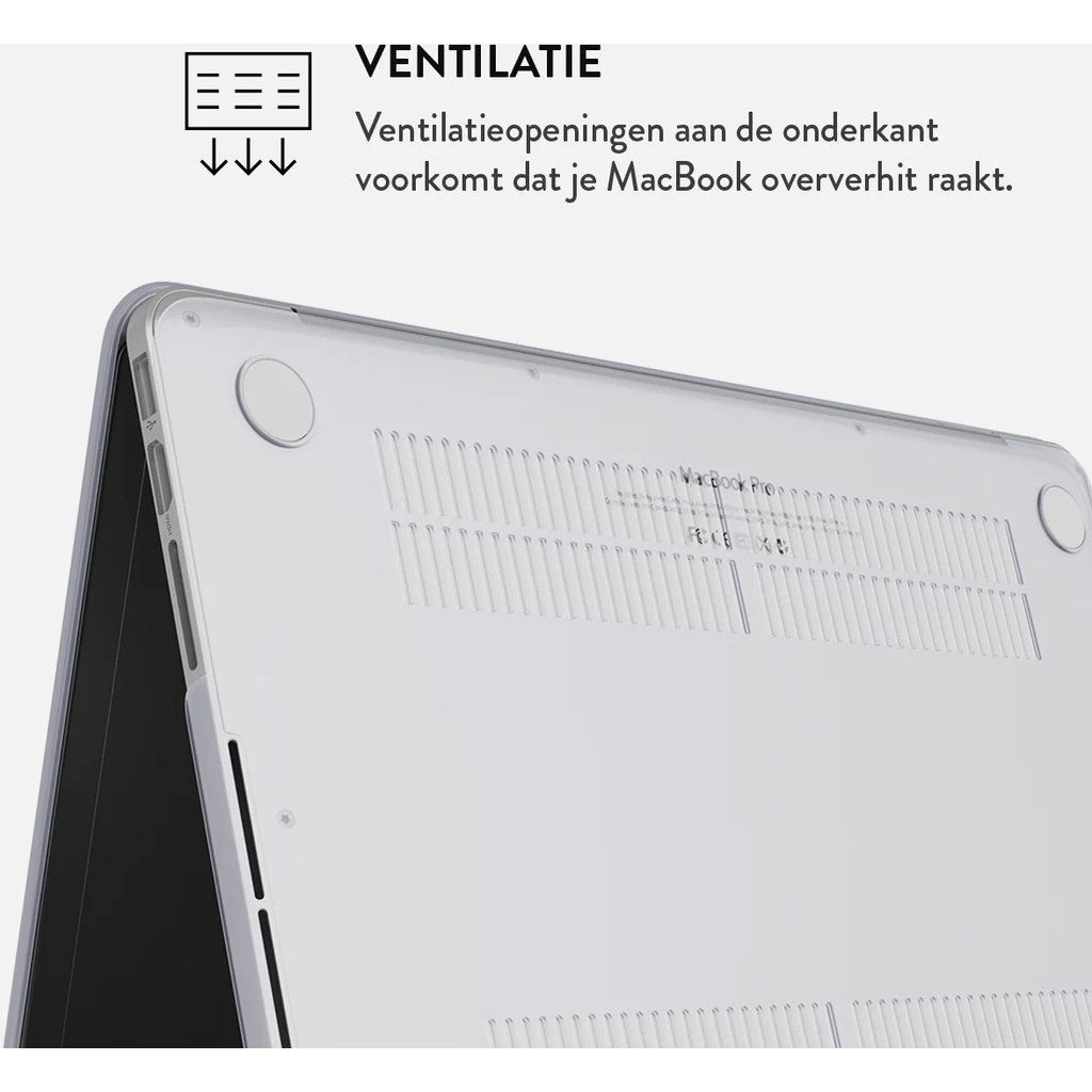 Burga Hard Case Apple MacBook Air 13 (2022) M2 A2681 - Almond Latte - Afbeelding 4