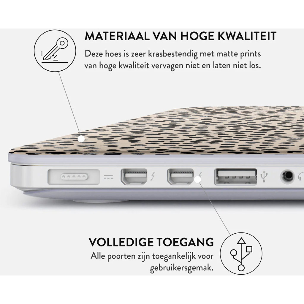 Burga Hard Case Apple MacBook Air 13 (2022) M2 A2681 - Almond Latte - Afbeelding 5