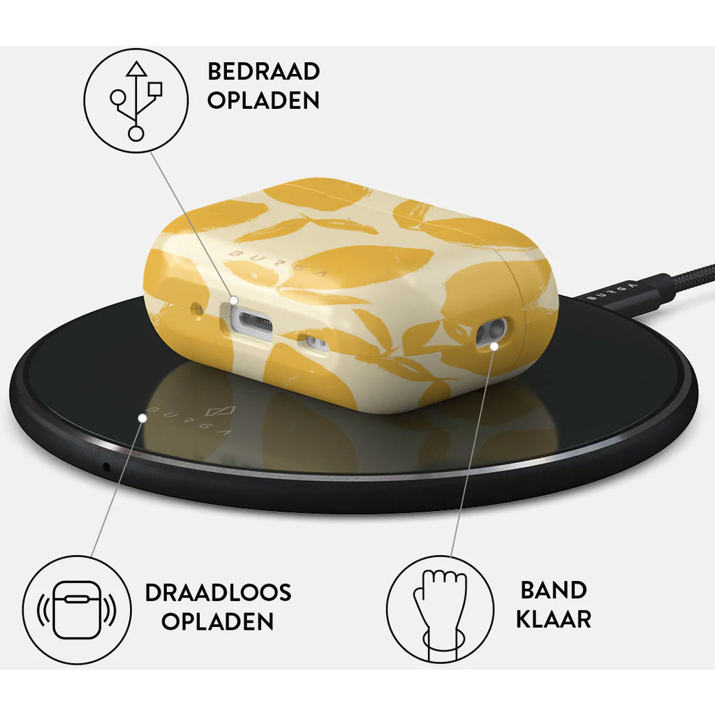 Burga Apple Airpods Pro 2 Case - Lemon Tart - Afbeelding 3