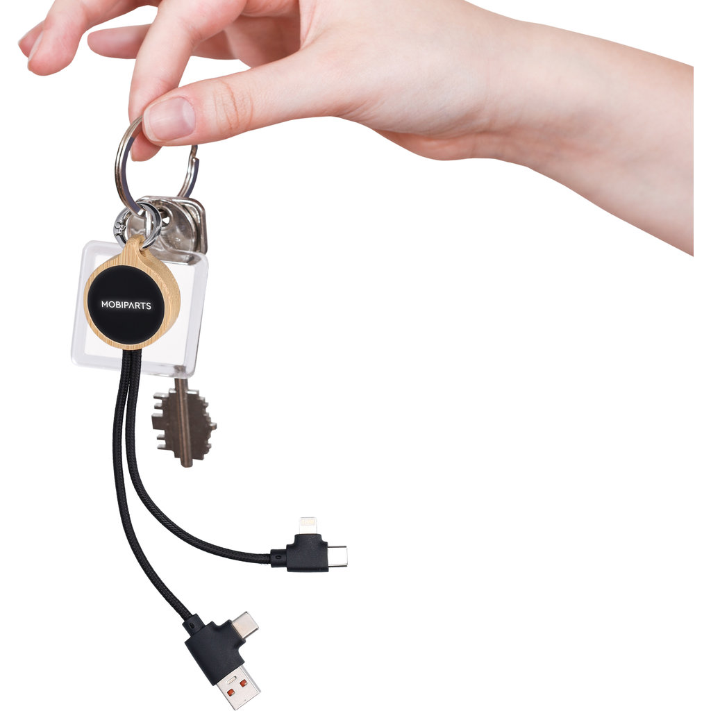 Mobiparts 4-in-1 Multicable Bamboo - Afbeelding 4