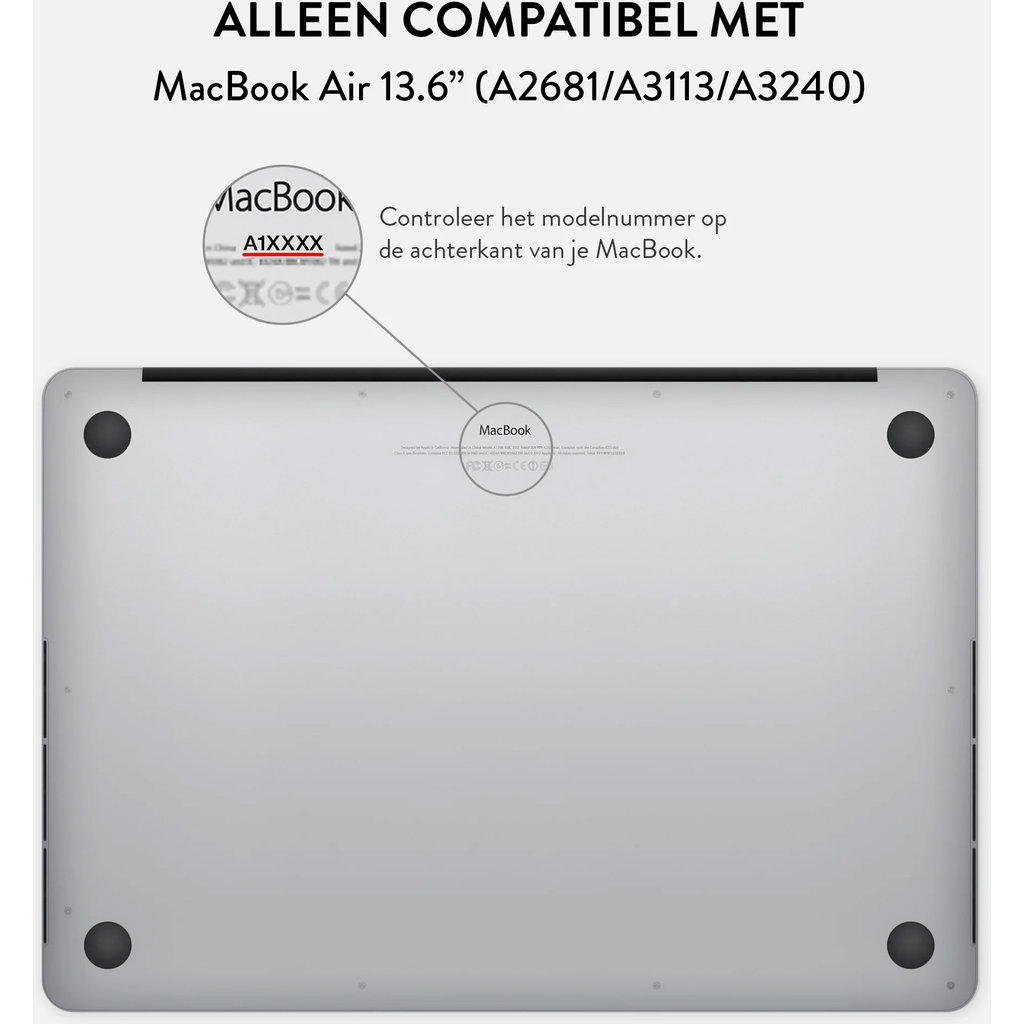 Burga Hard Case Apple MacBook Air 13 (2022) M2 A2681 - Celestial - Afbeelding 2