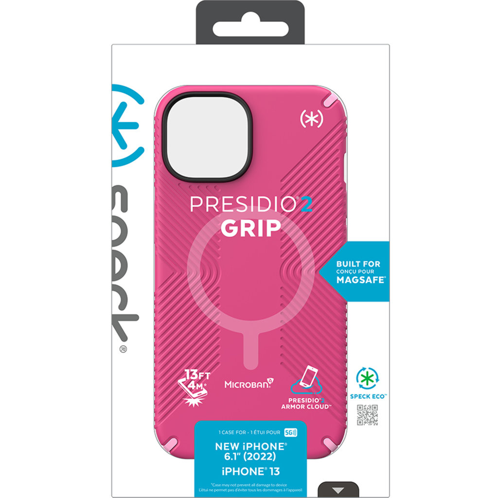 Speck Presidio2 Grip + MS Apple iPhone 14 Digital Pink - with Microban - Afbeelding 10