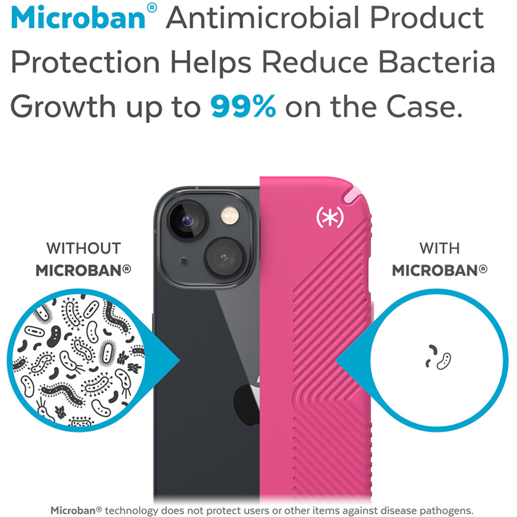 Speck Presidio2 Grip + MS Apple iPhone 14 Digital Pink - with Microban - Afbeelding 9