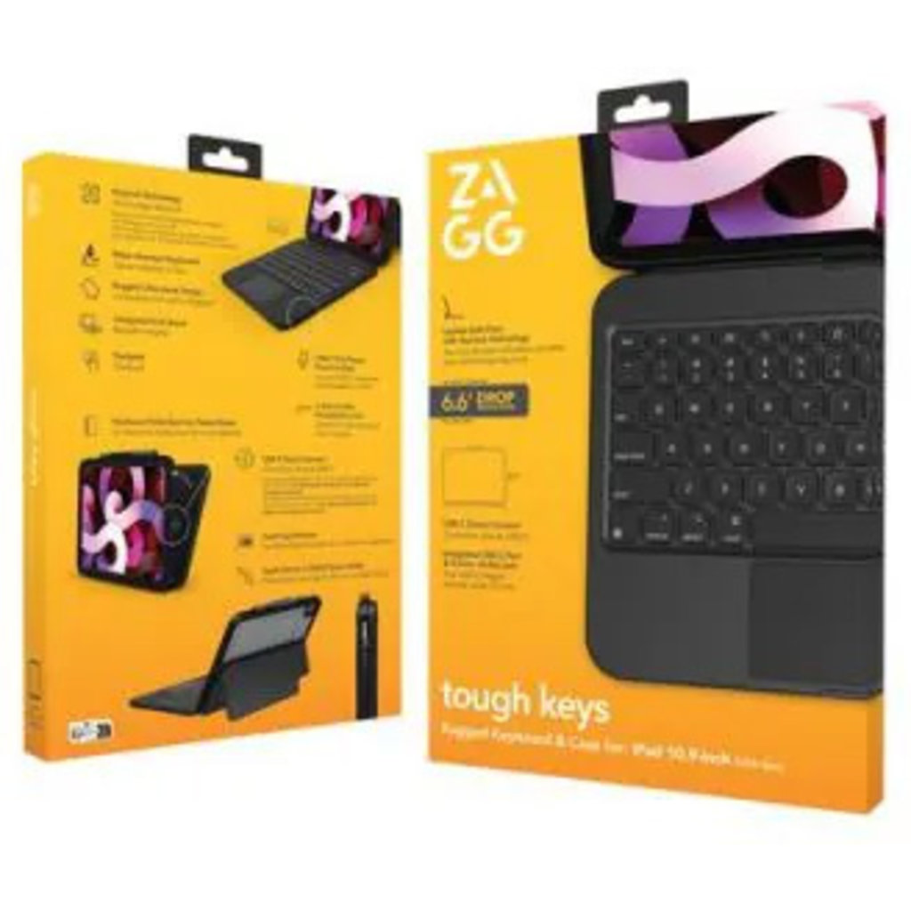 ZAGG Keyboard Tough Keys Apple iPad Air 10.9 (2020/2022) Black - Afbeelding 8