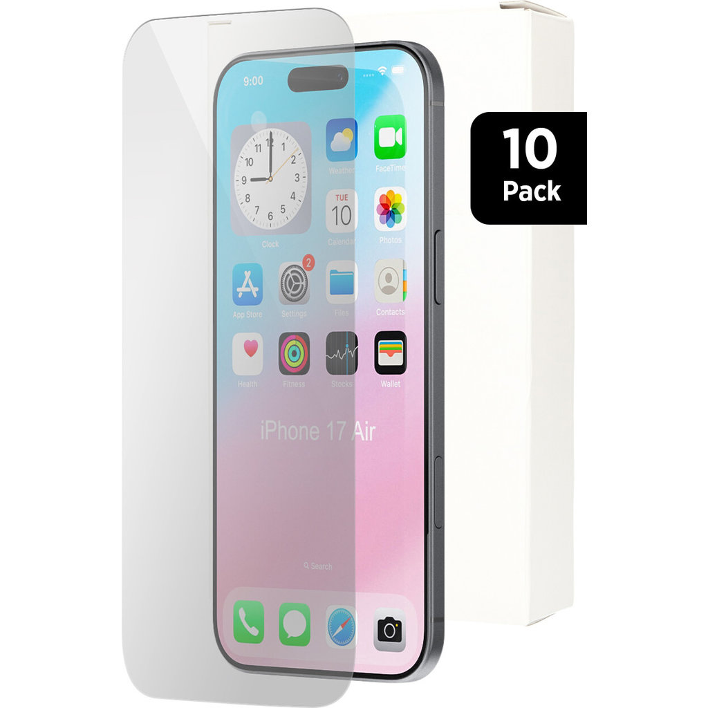 Mobiparts Regular Tempered Glass Apple iPhone 17 Air - 10 Pack