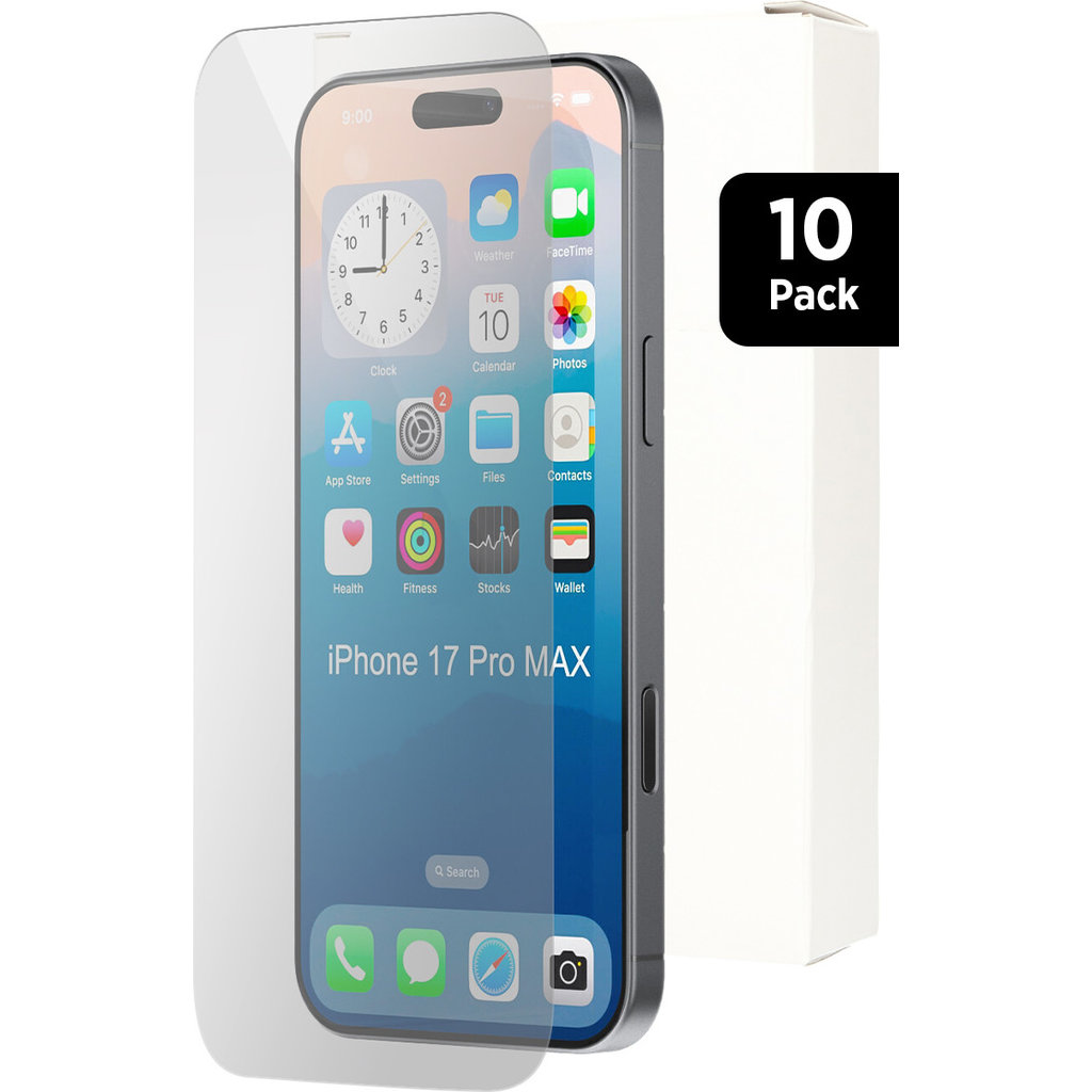 Mobiparts Regular Tempered Glass Apple iPhone 17 Pro Max - 10 Pack