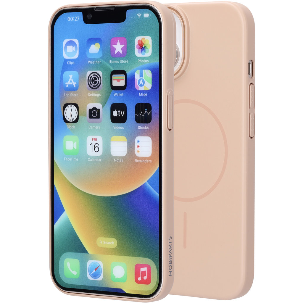 Mobiparts Slim Line Case Apple iPhone 15 (MagSafe Compatible) Dune Sand