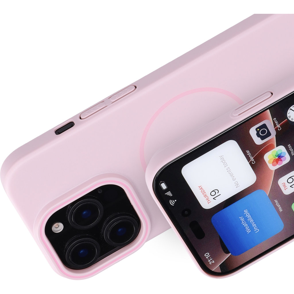 Mobiparts Slim Line Case Apple iPhone 16 Pro (MagSafe Compatible) Blush Pink - Afbeelding 2