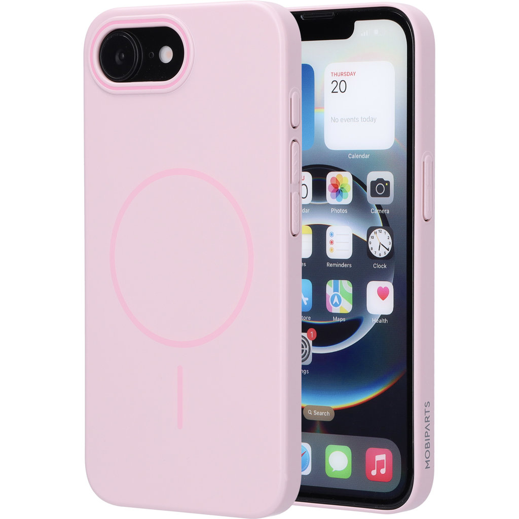 Mobiparts Slim Line Case Apple iPhone 16e (MagSafe Compatible) Blush Pink