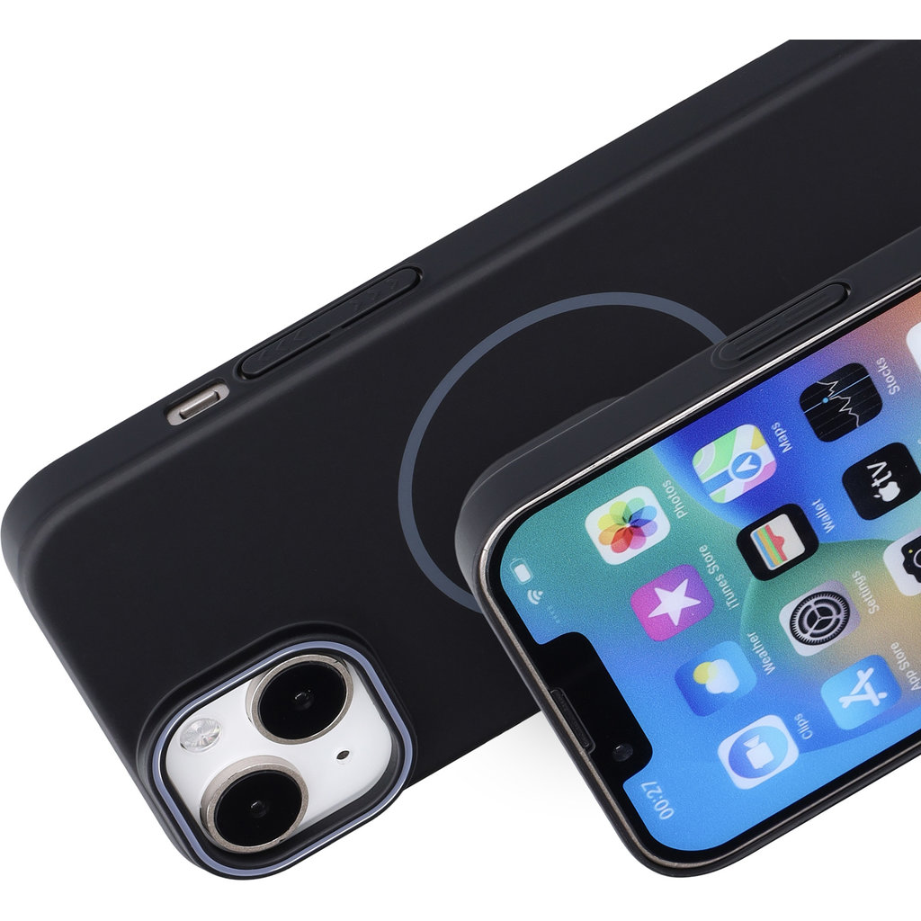 Mobiparts Slim Line Case Apple iPhone 14 (MagSafe Compatible) Onyx Black - Afbeelding 2
