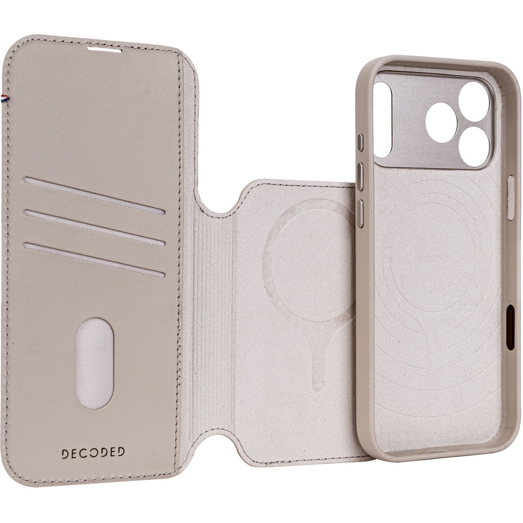 Decoded Leather Detachable Wallet Apple iPhone 17 Pro Max Solid Clay - Afbeelding 11