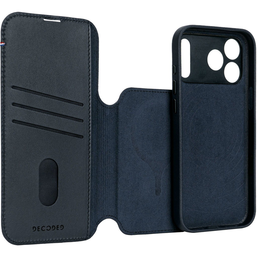 Decoded Leather Detachable Wallet Apple iPhone 17 Pro Max Navy Shadow - Afbeelding 11