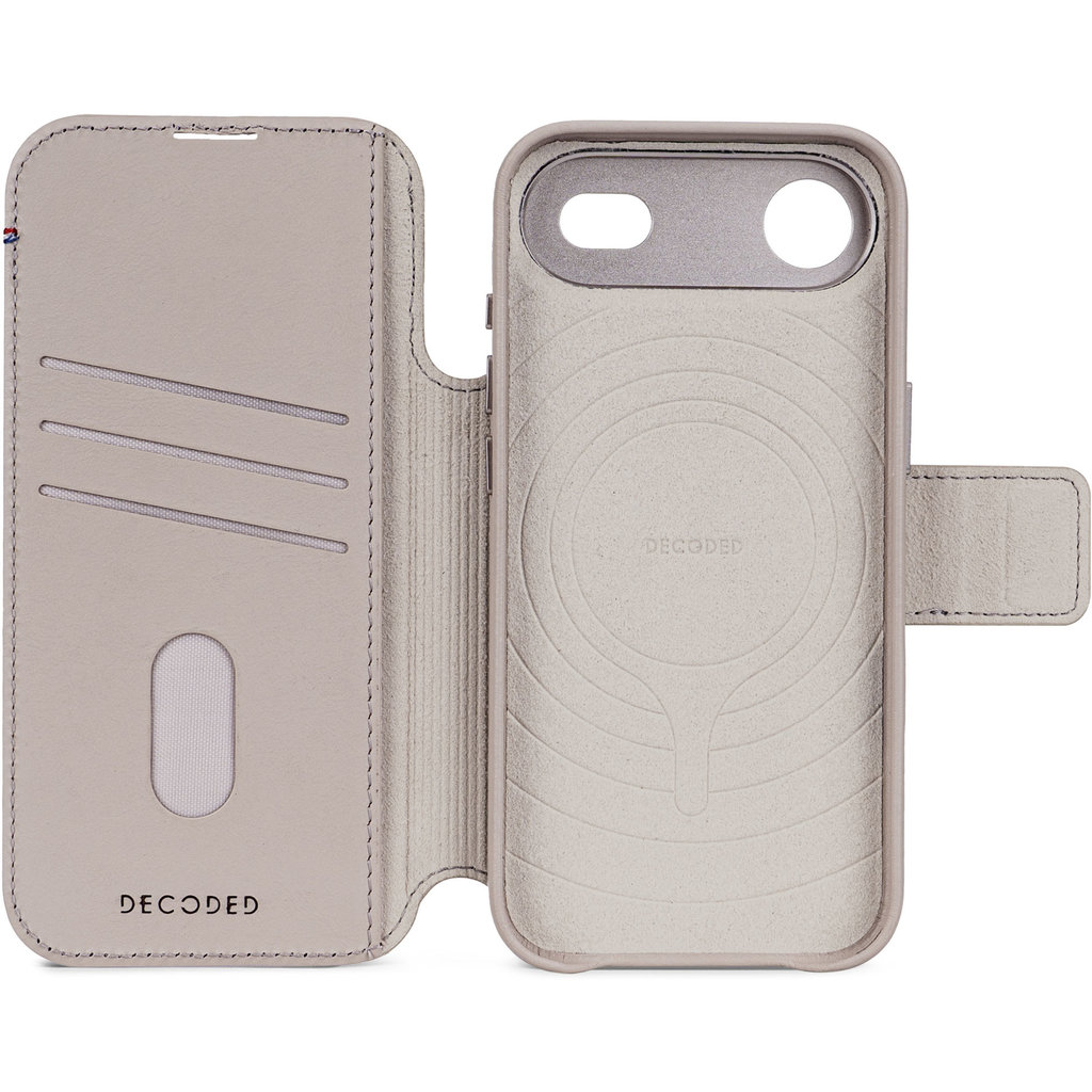 Decoded Leather Detachable Wallet Apple iPhone Air Solid Clay - Afbeelding 14