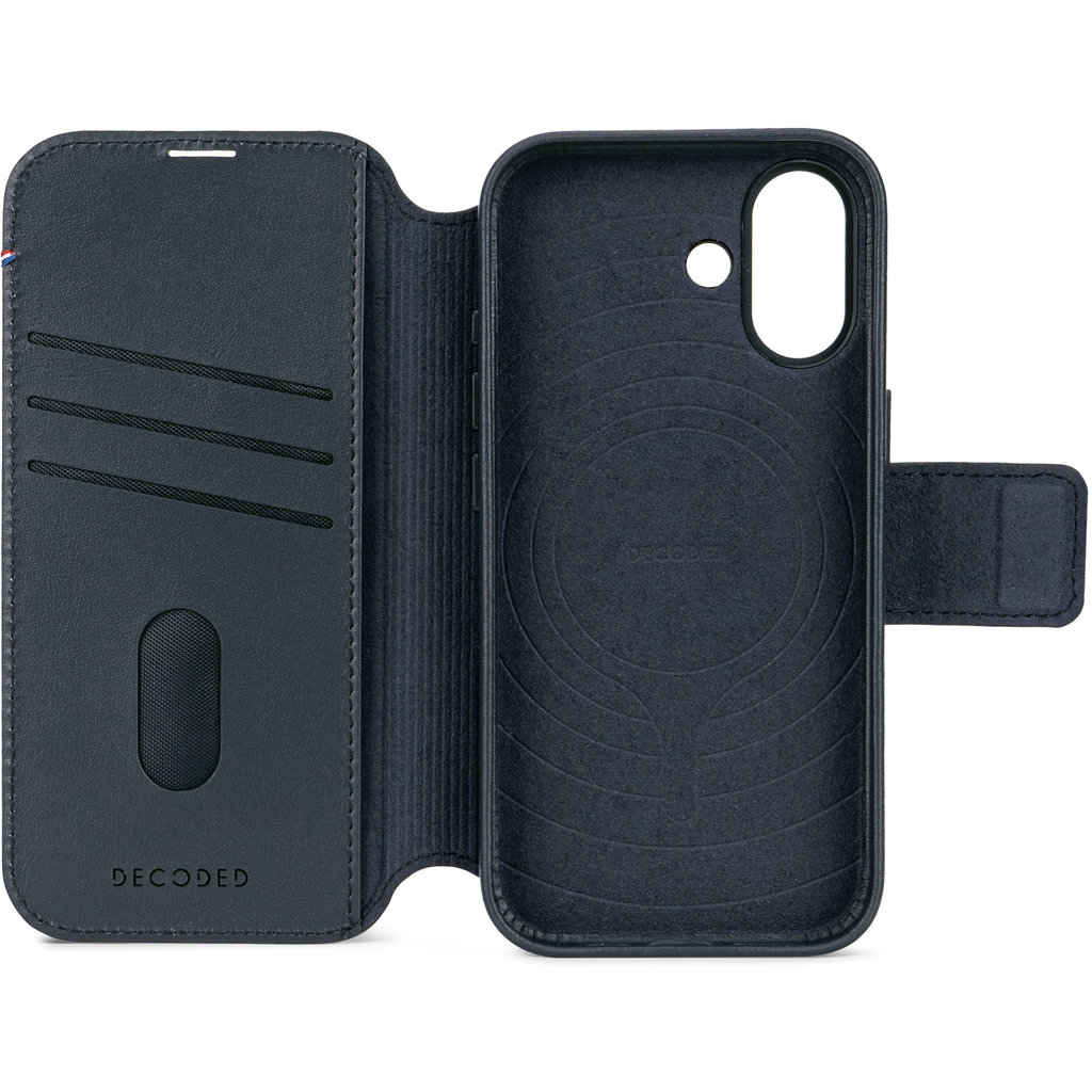 Decoded Leather Detachable Wallet Apple iPhone 17 Navy Shadow - Afbeelding 10