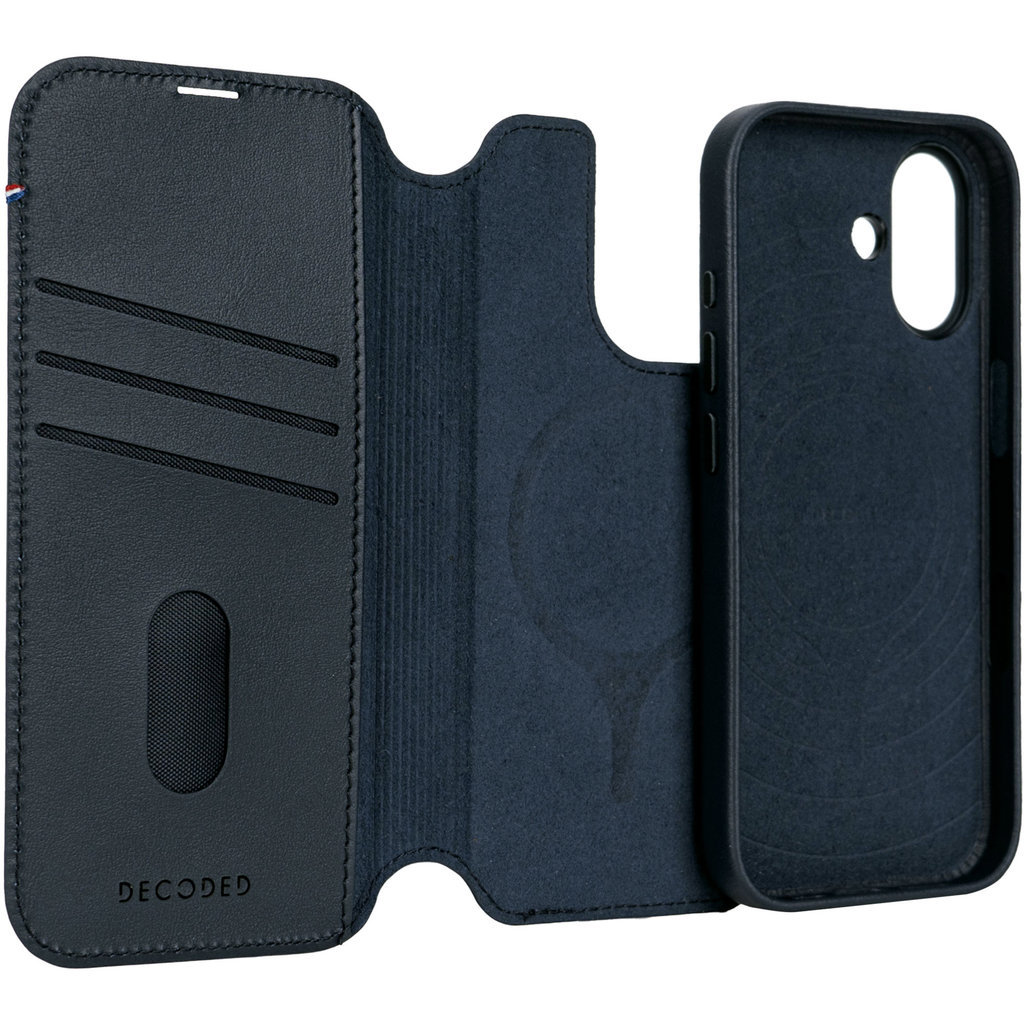 Decoded Leather Detachable Wallet Apple iPhone 17 Navy Shadow - Afbeelding 11