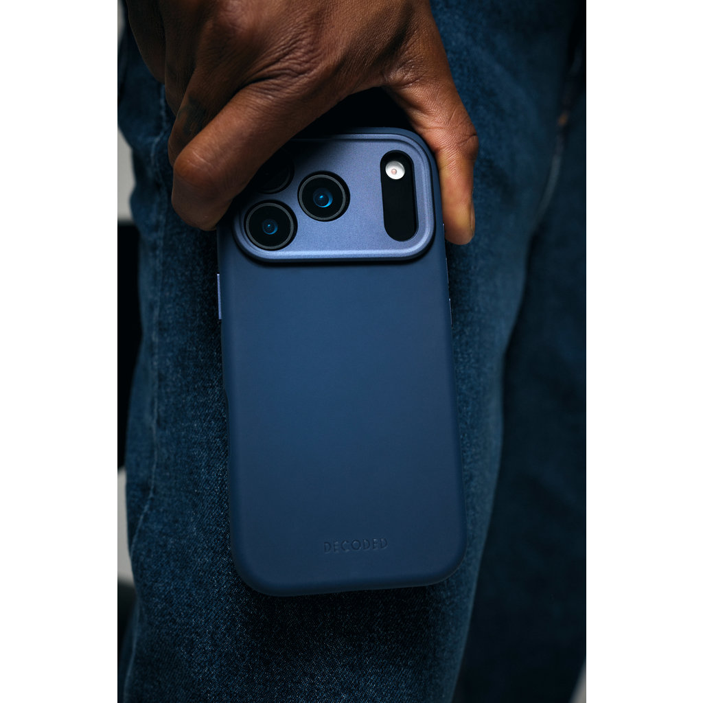 Decoded Silicone Backcover Apple iPhone 17 Pro True Navy - Afbeelding 13