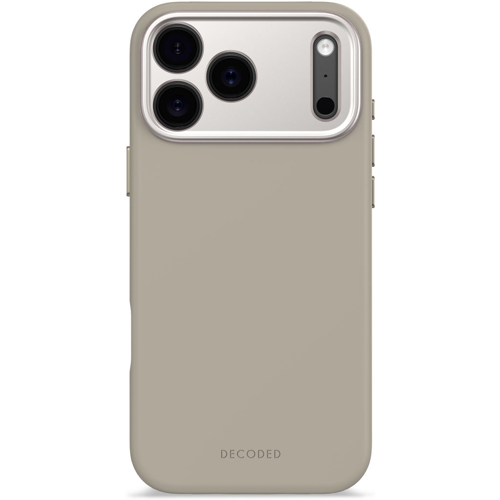 Decoded Silicone Backcover Apple iPhone 17 Pro Max Soft Taupe