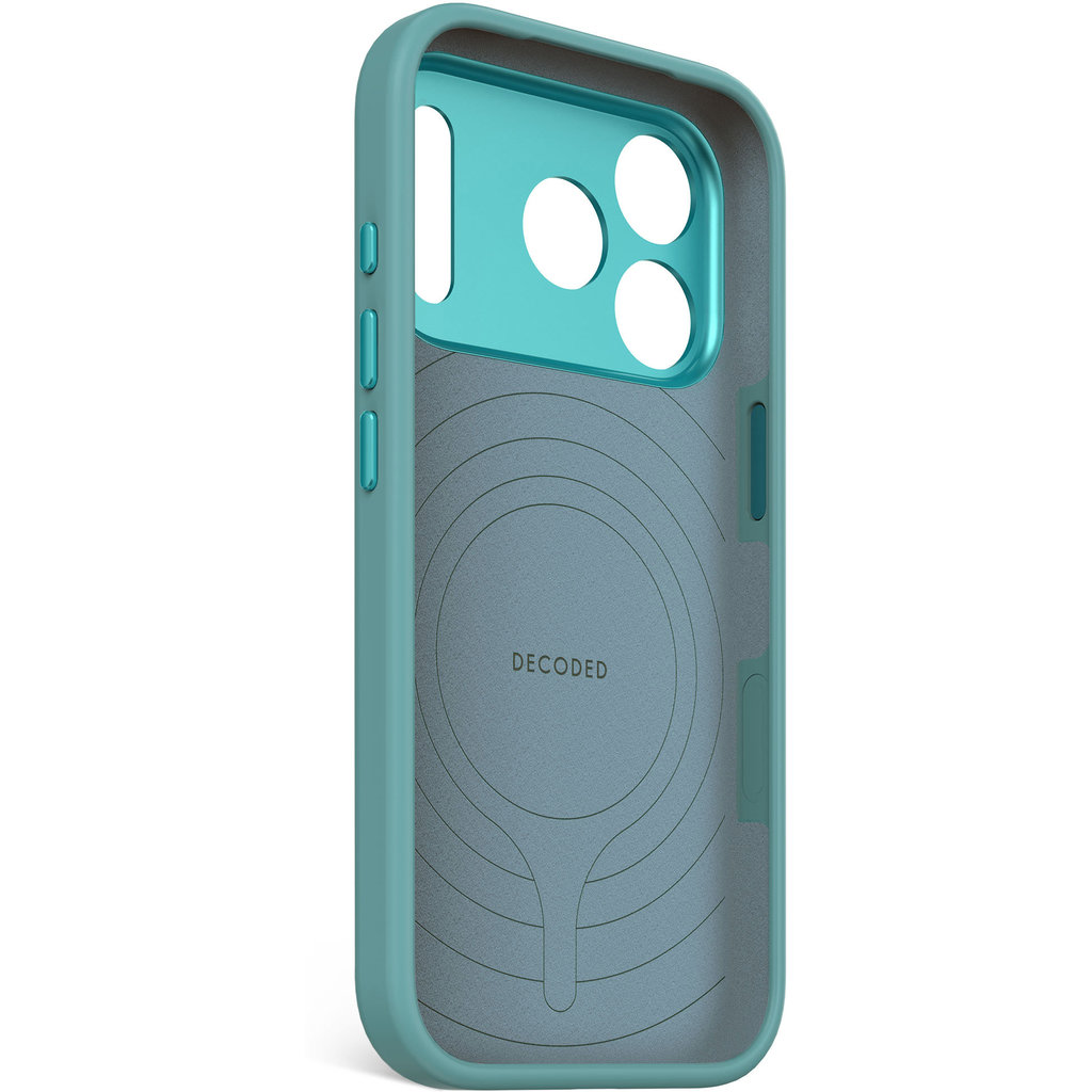 Decoded Silicone Backcover Apple iPhone 17 Pro Retro Blue - Afbeelding 11