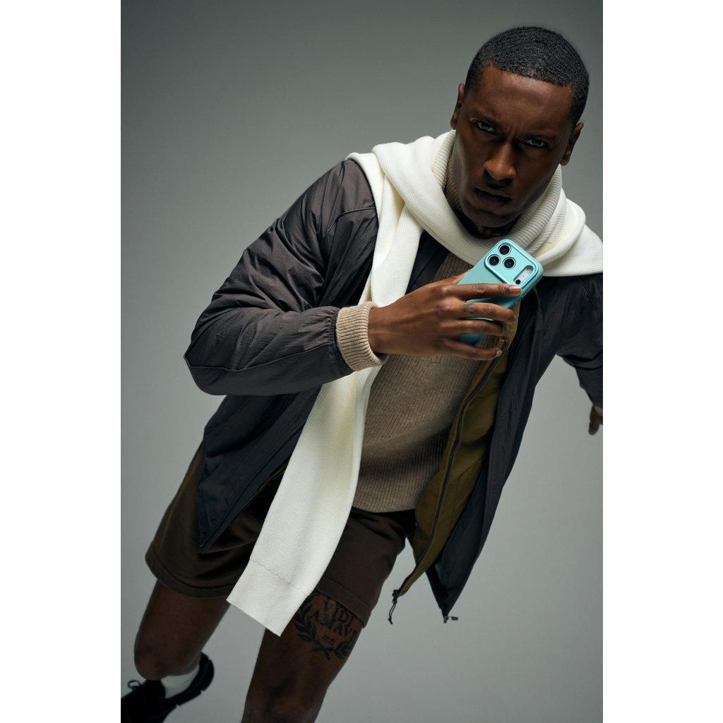 Decoded Silicone Backcover Apple iPhone 17 Pro Retro Blue - Afbeelding 15