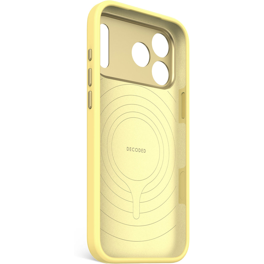 Decoded Silicone Backcover Apple iPhone 17 Pro Max Yuma Yellow - Afbeelding 7