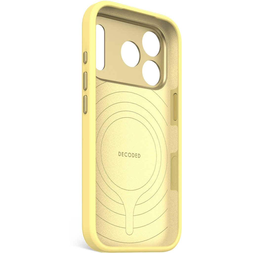 Decoded Silicone Backcover Apple iPhone 17 Pro Yuma Yellow - Afbeelding 12