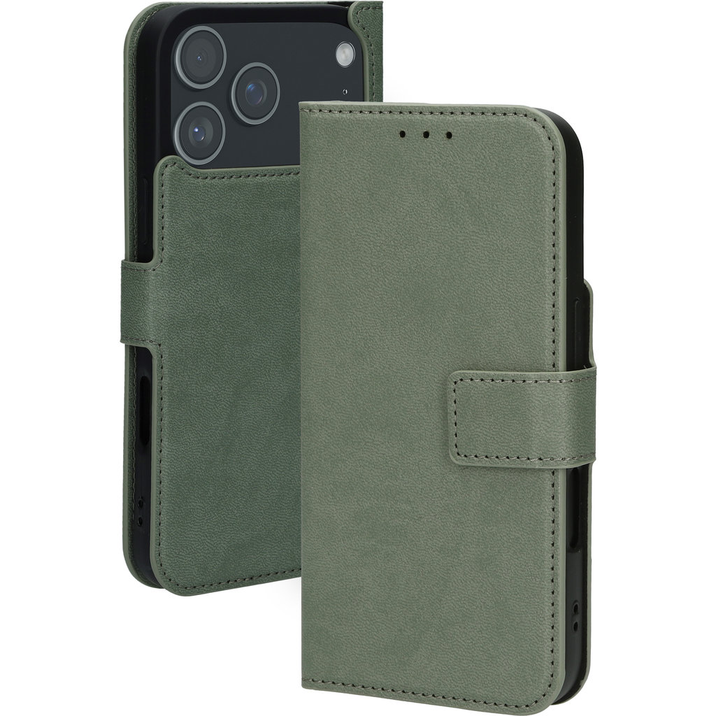 Mobiparts Classic Wallet Case Apple iPhone 17 Pro Max Stone Green (MagSafe Compatible)