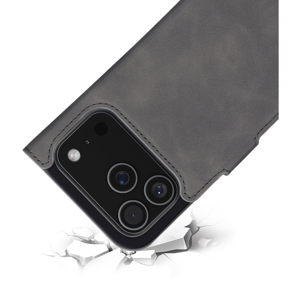 Mobiparts Classic Wallet Case Apple iPhone 17 Pro Granite Grey (MagSafe Compatible) - Afbeelding 2