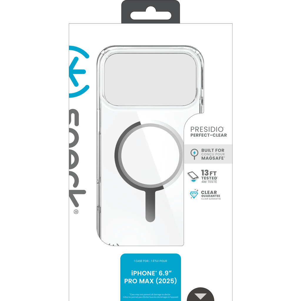 Speck Presidio Perfect Clear + MS Apple iPhone 17 Pro Max Clear - with Microban - Afbeelding 5