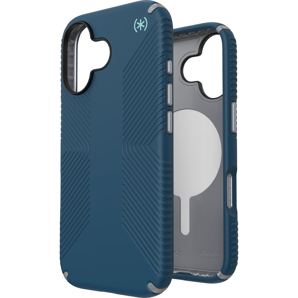 Speck Presidio2 Grip + MS Apple iPhone 17 Deep Sea Blue- with Microban - Afbeelding 3