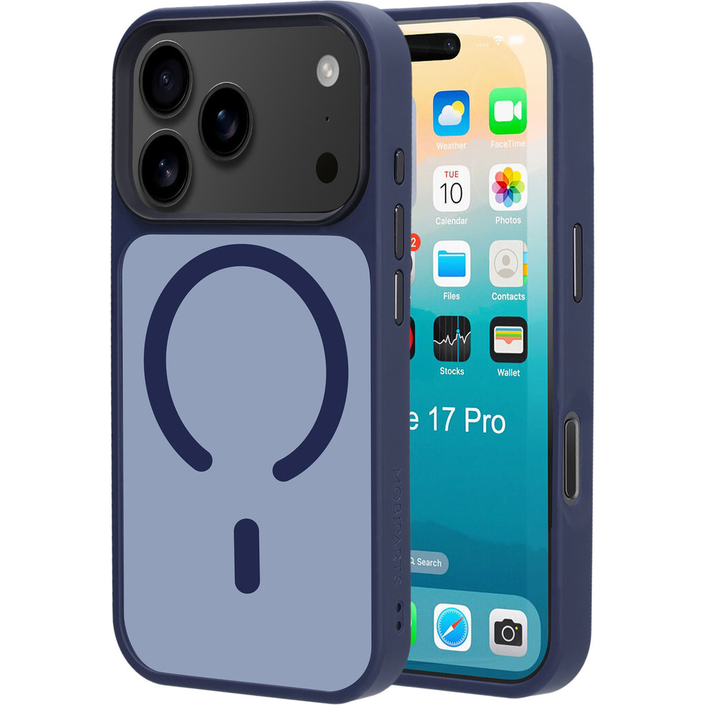 Mobiparts Hardcover Apple iPhone 17 Pro Satin Blue (Magsafe Compatible)