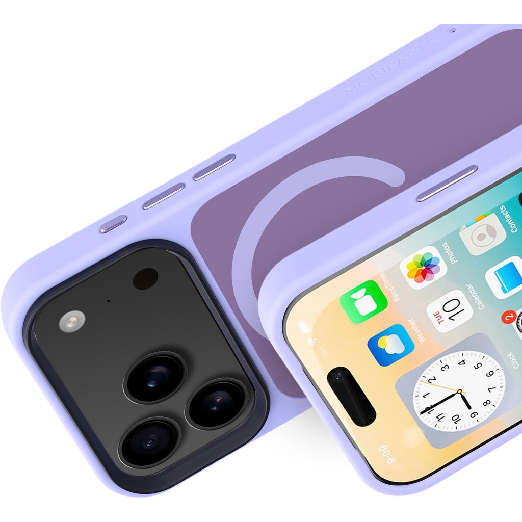 Mobiparts Hardcover Apple iPhone 17 Pro Satin Lila (Magsafe Compatible) - Afbeelding 2