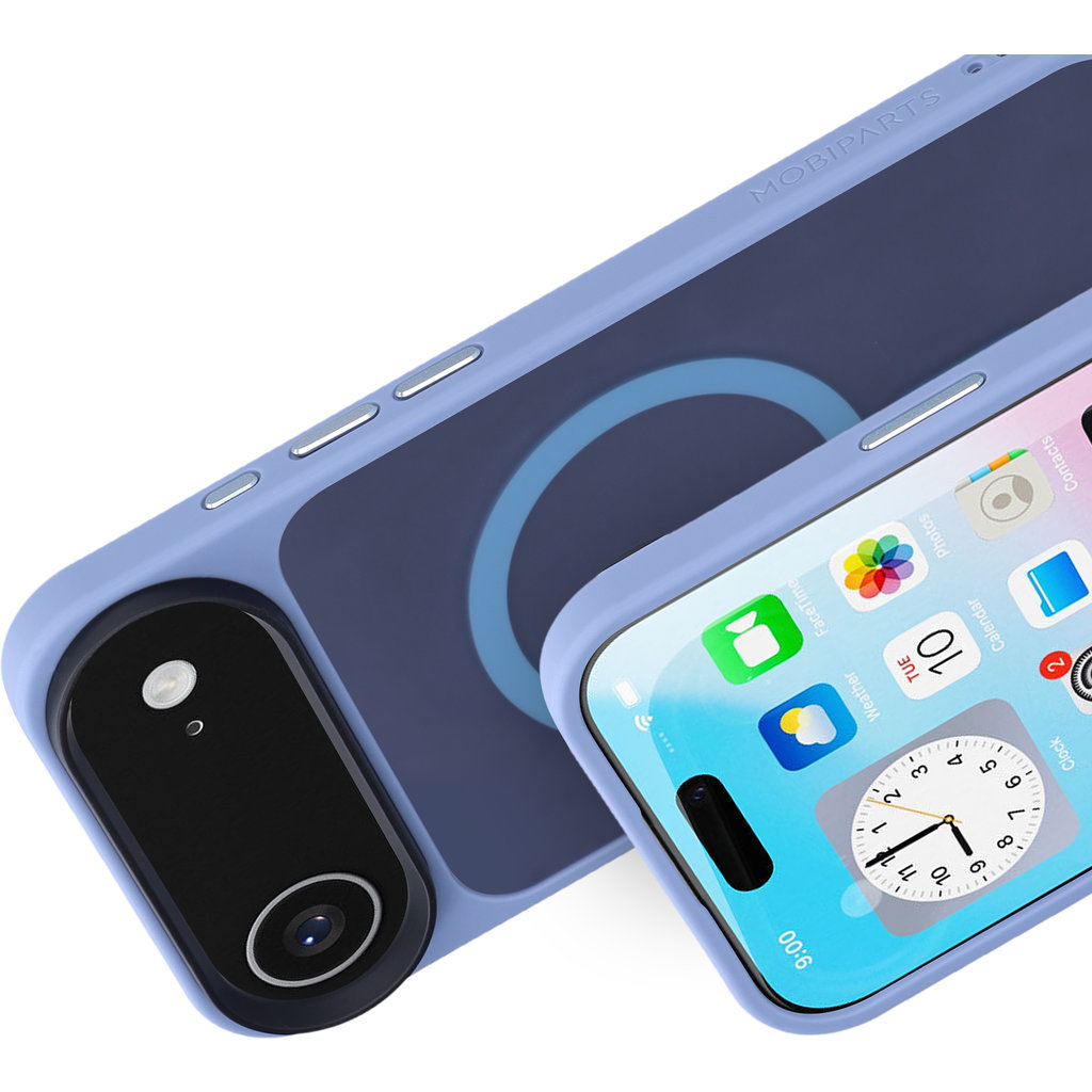 Mobiparts Hardcover Apple iPhone 17 Air Satin Light Blue(Magsafe Compatible) - Afbeelding 2