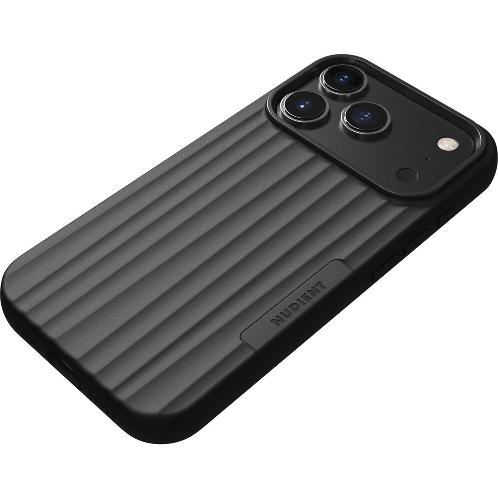 Nudient Bold MagSafe Case Apple iPhone 17 Pro Charcoal Black - Afbeelding 2