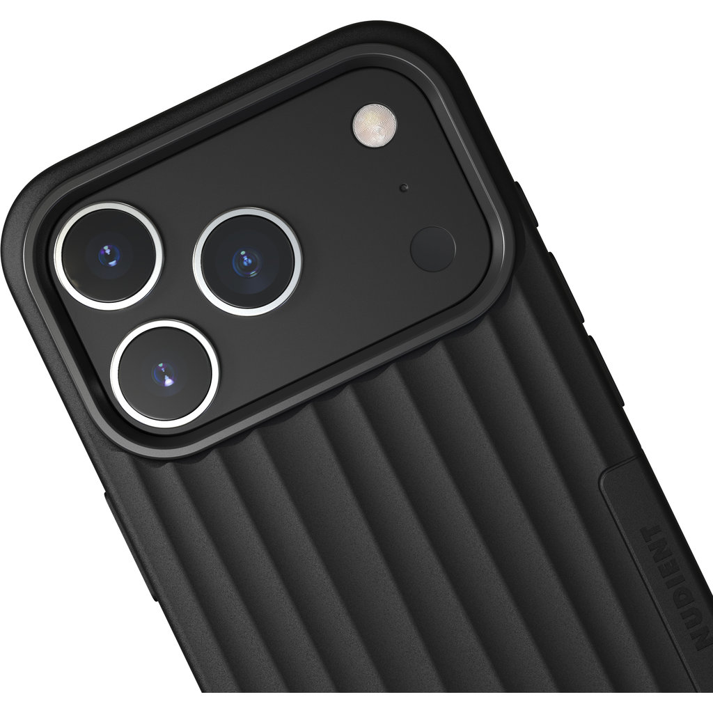 Nudient Bold MagSafe Case Apple iPhone 17 Pro Charcoal Black - Afbeelding 4