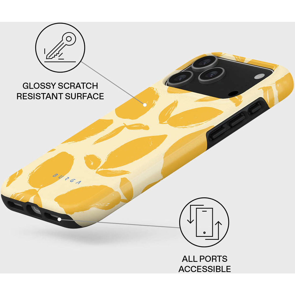 Burga Tough MagSafe Case Apple iPhone 17 Pro Max - Lemon Tart - Afbeelding 3