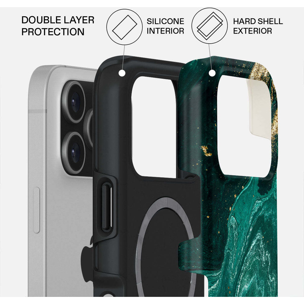 Burga Tough MagSafe Case Apple iPhone 17 Pro - Emerald Pool - Afbeelding 2