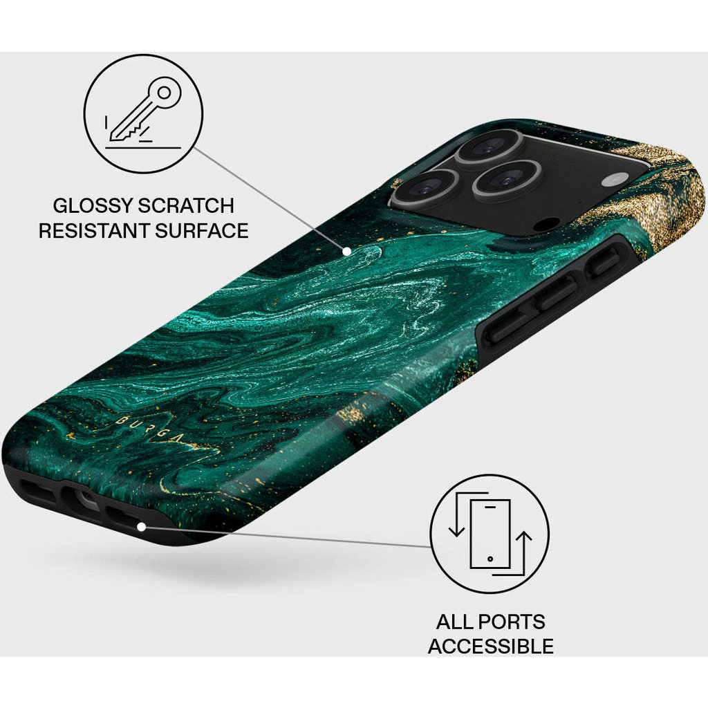 Burga Tough MagSafe Case Apple iPhone 17 Pro - Emerald Pool - Afbeelding 3